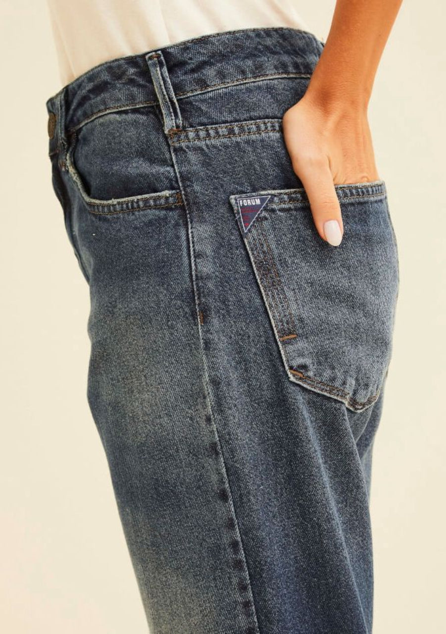 Calça Jeans Nadia Cintura Alta Reta - Forum