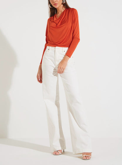 Calça Sarja Off White Alfaiataria