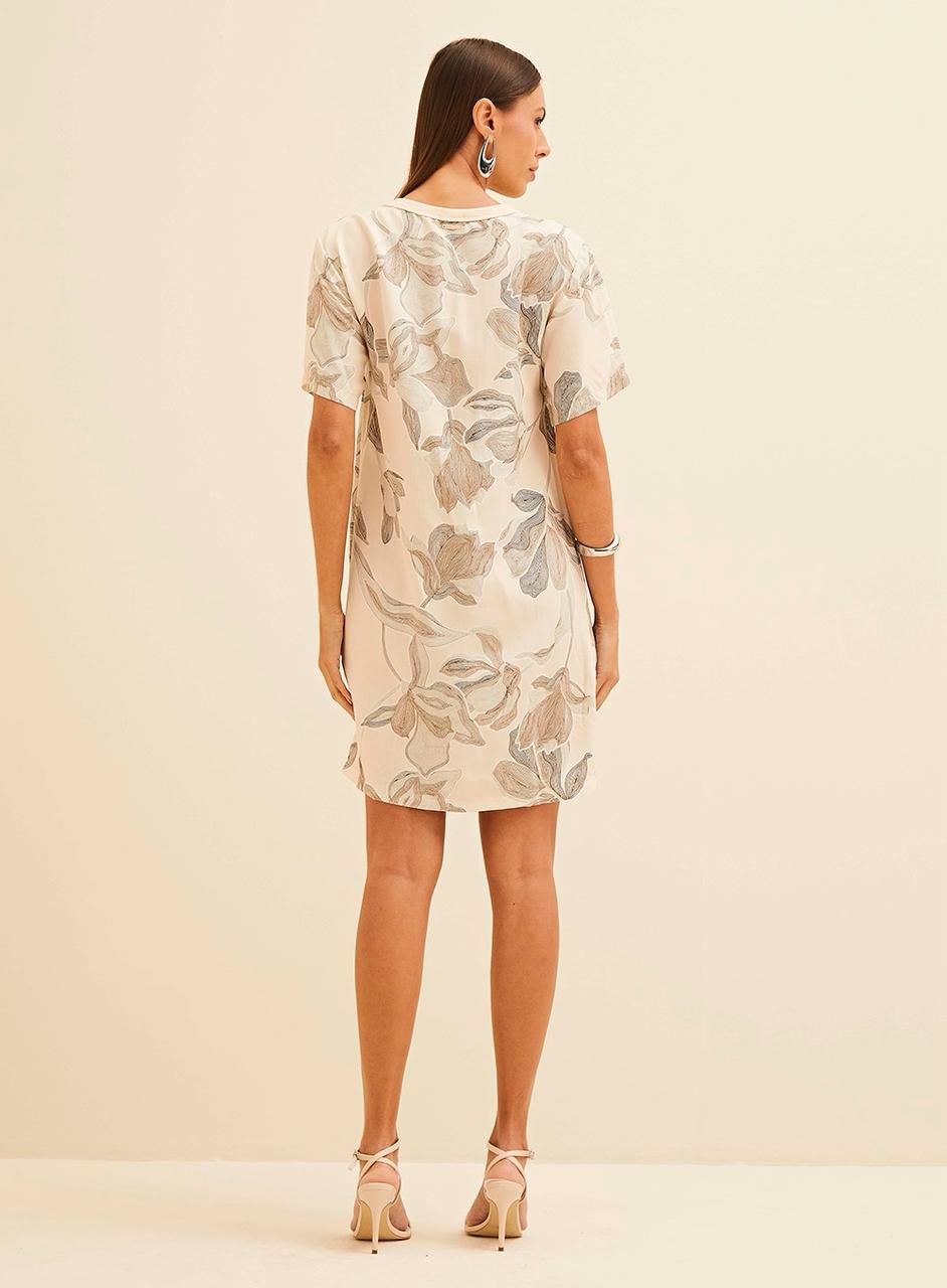 Vestido Reto Estampado