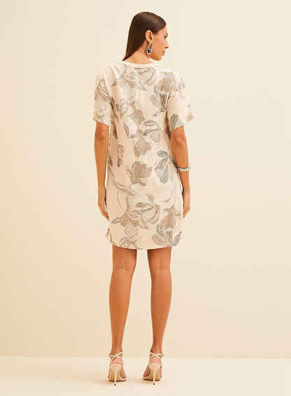 Vestido Reto Estampado