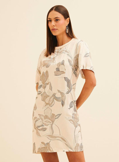 Vestido Reto Estampado