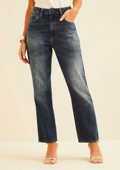 Calça Jeans Nadia Cintura Alta Reta - Forum